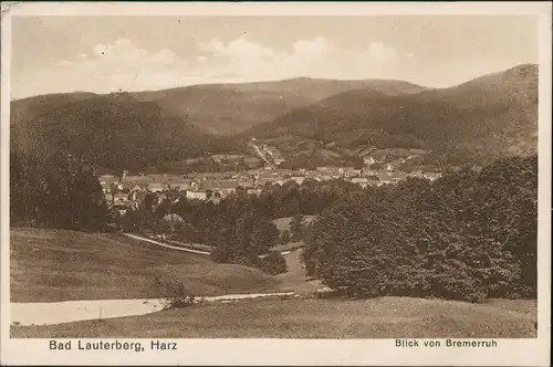 Ansichtskarte Bad Lauterberg im Harz Blick von Bremerruh 1932