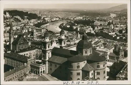 Ansichtskarte Salzburg Stadt von der Burg 1931