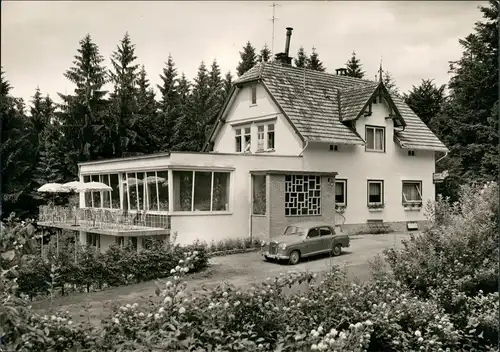 Sensbach-Oberzent Höhenpension Reisenkreuz Krähberg Mercedes Benz Auto 1960