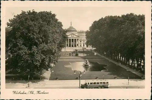 Ansichtskarte Wiesbaden Kurgarten, Kurhaus 1037