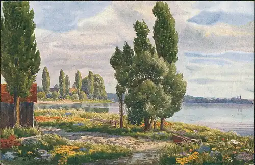 Ansichtskarte .Vorarlberg Am Bodensee Gemälde V. Marschall 1912