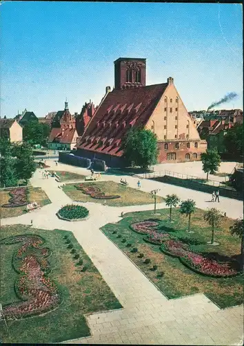 Postcard Danzig Gdańsk/Gduńsk Wielki Młyn - Stadt-Teilansicht 1975