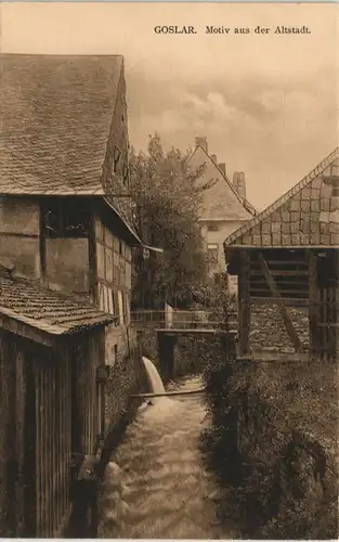 Ansichtskarte Goslar Motiv aus der Altstadt 1909