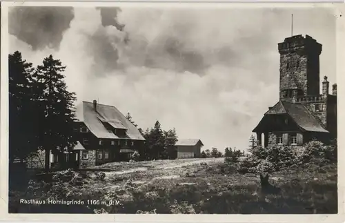 Ansichtskarte Seebach Aussichtsturm Hornisgrinde, Rasthaus, Schwarzwald 1928