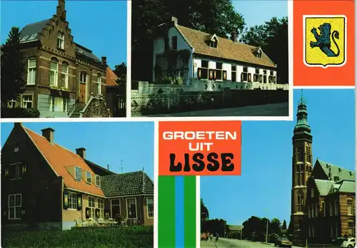 Postkaart Lisse GROETEN UIT LISSE Mehrbild-AK Ortsansichten 1980