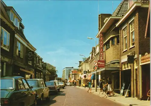 Postkaart Lisse Kanaalstraat Ortsansicht Autos Geschäftsstrasse 1975