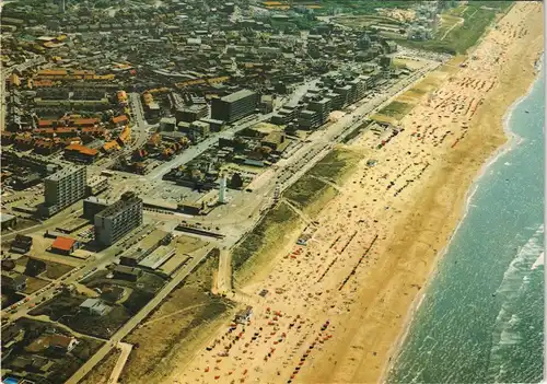 Postkaart Noordwijk Strand & Stadt vom Flugzeug aus 1985