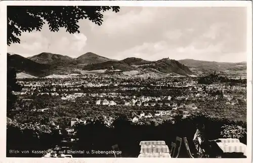 Ansichtskarte Bonn Blick von Waldgaststätte Rasselhöhe 1957