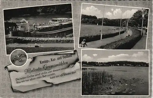 Bad Malente-Gremsmühlen-Malente Mehrbild-AK mit 3 Ansichten 1963