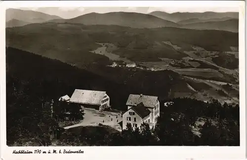 Ansichtskarte Malsburg-Marzell Hochblauen Blick auf Hotel (Badenweiler) 1955   gelaufen mit Bahnpost (Bahnpoststempel Zug 569)