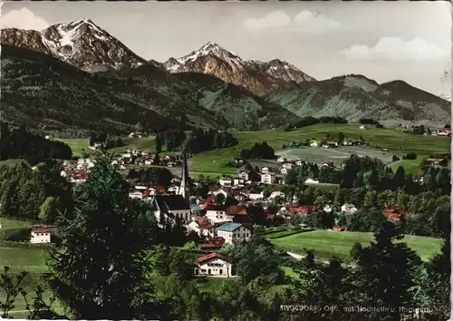 Ansichtskarte Siegsdorf Stadtblick 1964