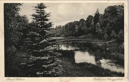 Postcard Bad Polzin Połczyn Zdrój Partie im Wuggestal 1928