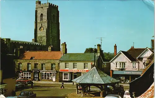 Postcard Mildenhall (Suffolk) Market Place 1975