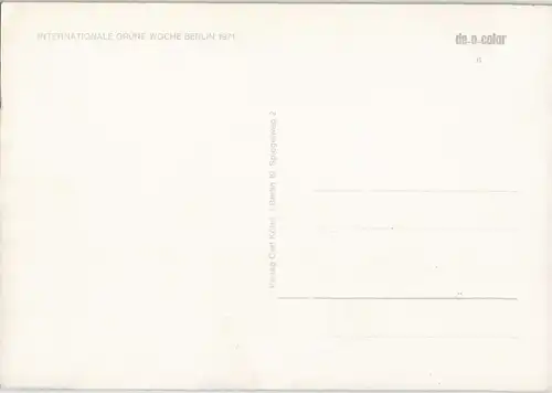 Ansichtskarte Berlin Grüne Woche Ausstellung Pflanzen, Botanik 1971