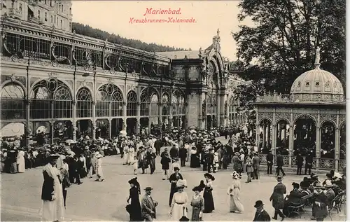 Postcard Marienbad Mariánské Lázně Kolonnade 1913