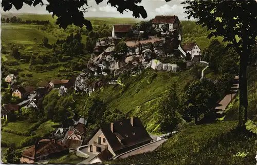 Ansichtskarte Pottenstein Panorama-Ansicht Fränkische Schweiz 1957