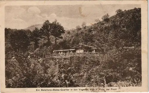 .Frankreich Ein Bataillons-Stabs-Quartier Vogesen, Hinter der Front 1915