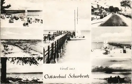 Ansichtskarte Scharbeutz Mehrbild-AK Umlandansichten und Ostsee Motive 1960