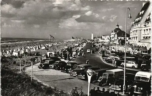 Postkaart Noordwijk Strand Boulevard 1969