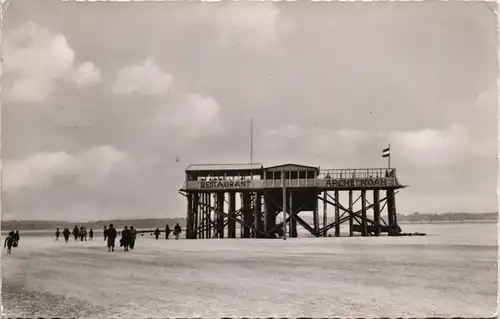 Ansichtskarte St. Peter-Ording Restaurant Arche Noah a.d. Nordsee 1958