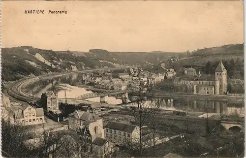 Postkaart Hastière Panorama Feldpostkarte 1. WK 1915   Feldpost gelaufen