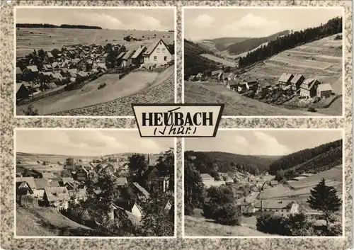 Ansichtskarte Einsiedel-Masserberg DDR Mehrbild-AK mit 4 Ortsansichten 1966