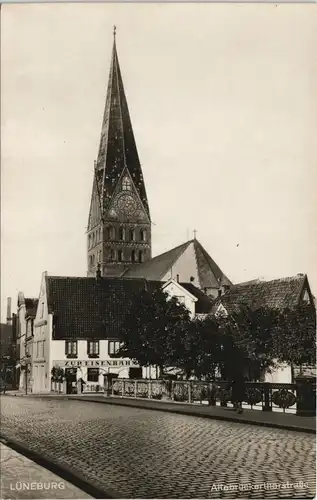 Ansichtskarte Lüneburg Altebrückerthorstraße, Gasthaus zur Eisenbahn 1926