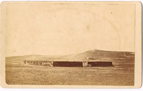 Ansichtskarte Westerland-Sylt Friedhof er Heimatlosen CDV 1882 Kabinettfoto