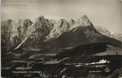 Ansichtskarte Bischofshofen Hotel und Tannengebirge - Fotokarte 1929