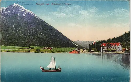 Eben am Achensee Kirchenspitze Seespitz am Achensee (Tirol) 1910