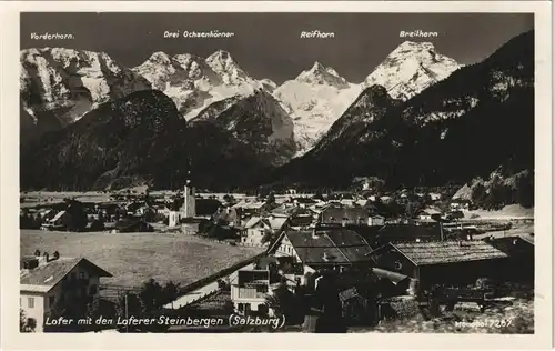 Ansichtskarte Lofer Stadtpartie 1932