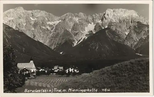 Ansichtskarte Barwies-Mieming Stadtpartie 1932