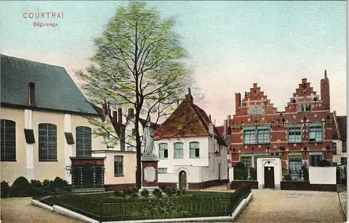 Postkaart Kortrijk Courtrai Béguinage 1912