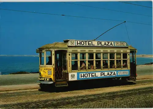 Postcard Porto Porto de Leixões - Straßenbahn 1985