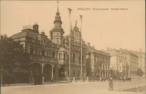 Ansichtskarte München Brienerstraße, Schack-Galerie 1923