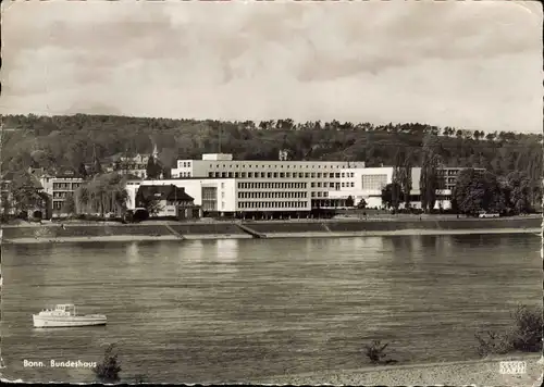 Ansichtskarte Bonn Bundeshaus Rhein Ansicht 1956