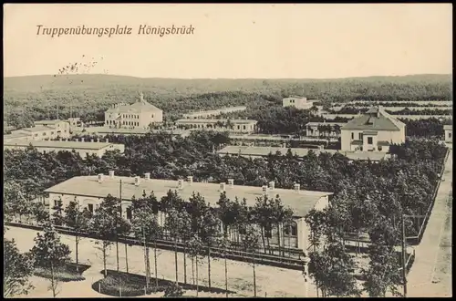 Königsbrück Übungsplatz 1917  gel. Feldpoststempel I. Ers. Bat. 1. Rek. Depot