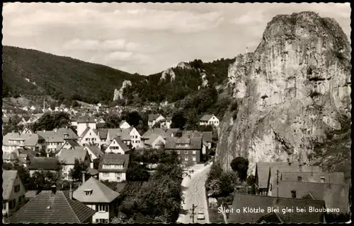 Ansichtskarte Blaubeuren Panorama Ansicht 1965   gelaufen mit Stempel BLAUBEUREN