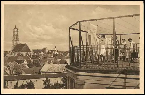 Nördlingen Handarbeitsschule  evangelischem Mädchenpensionat Trockenplatz 1930