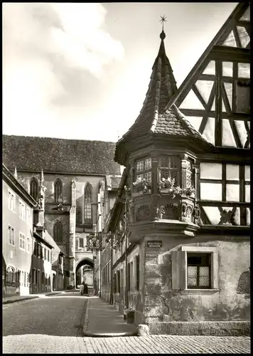 Rothenburg ob der Tauber Straßen Partie Feuerleinserker - Feuerlein Oriel 1960