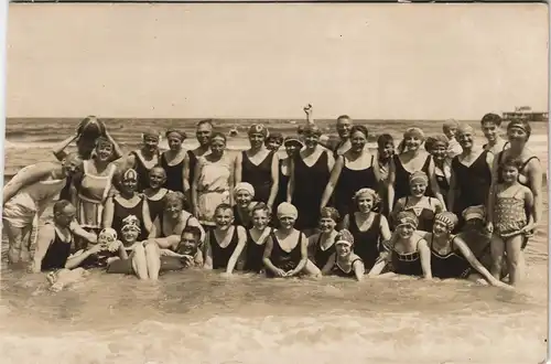 .Mecklenburg-Vorpommern Ostsee Balticsea Badegruppe - Bademode 1926