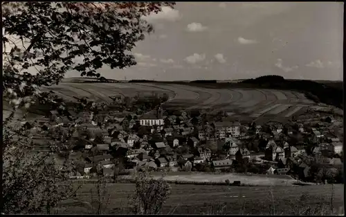 Ansichtskarte Wurzbach Panorama-Ansicht Ortsansicht DDR AK 1963