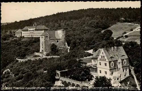 Bad Frankenhausen  Blick auf Kindersanatorium Hausmannsturm Frankenburg  1957