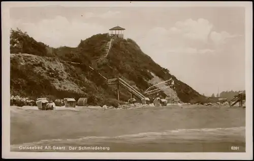 Ansichtskarte Alt Gaarz Strand mit Schmiedeberg zu DDR-Zeiten 1971