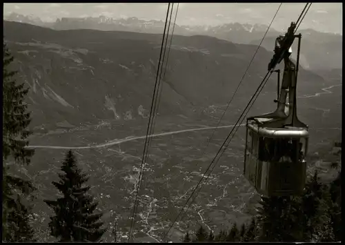 Meran Merano Funivia Lana-Monte San Vigilio Seilbahn Umland-Ansicht 1960