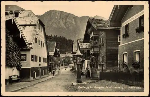 Ansichtskarte Goldegg im Pongau Dorfstraße 1939