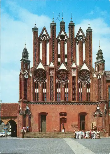 Ansichtskarte Frankfurt (Oder) Rathaus 1988