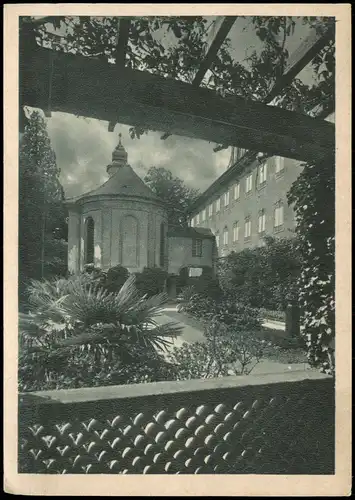 Ansichtskarte Insel Mainau-Konstanz Orangerie und Schloßkirche 1950