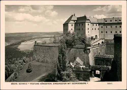 Königstein (Sächsische Schweiz) Festung Königstein FOTO Hering 1968