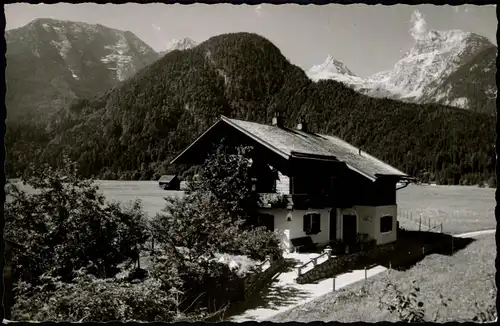 Ansichtskarte Lofer Umlandansicht Partie Hagn Haus Barbara 1962